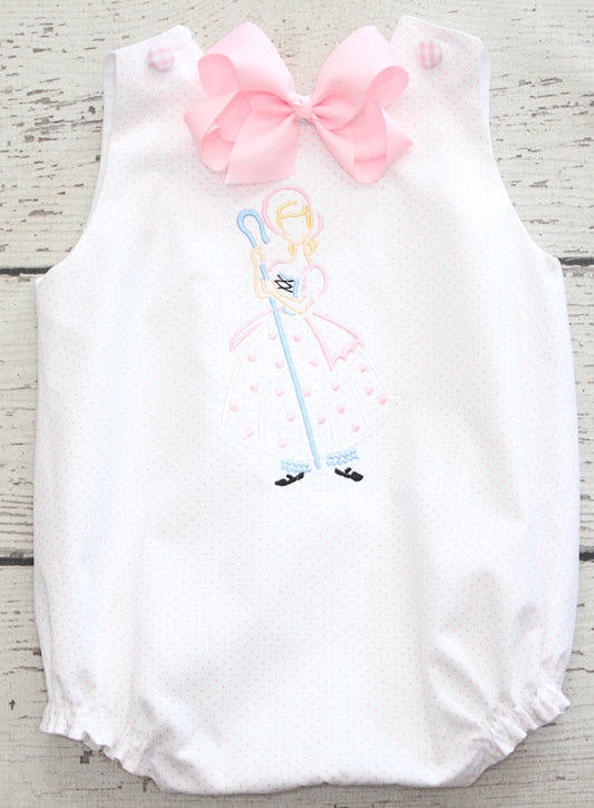 Classic Monogrammed Bo Peep Bubble