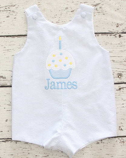 Monogrammed Cupcake Birthday Shortall, Pastel Monogrammed Cupcake Jon jon