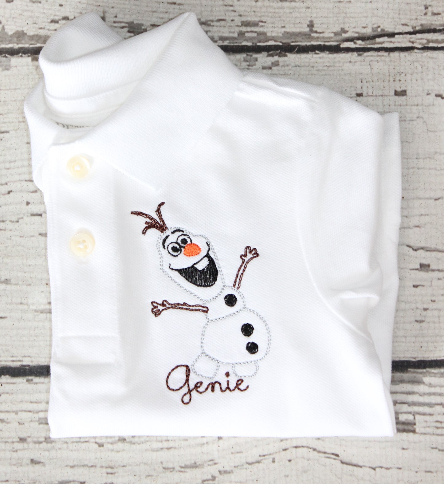 Monogrammed Olaf Polo